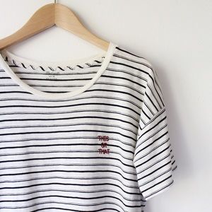 M A D E W E L L • “This or That” Embroidered Tee